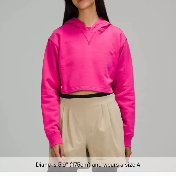 lululemon athletica Pink Cropped Hoodie - Picture 3 of 5
